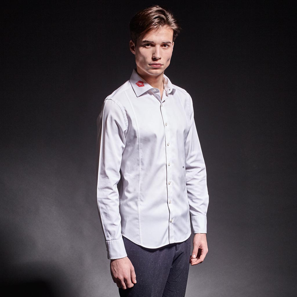 dress shirt with kiss marks Vivienne Westwood Lipstick Kisses Shirt in White for Men
